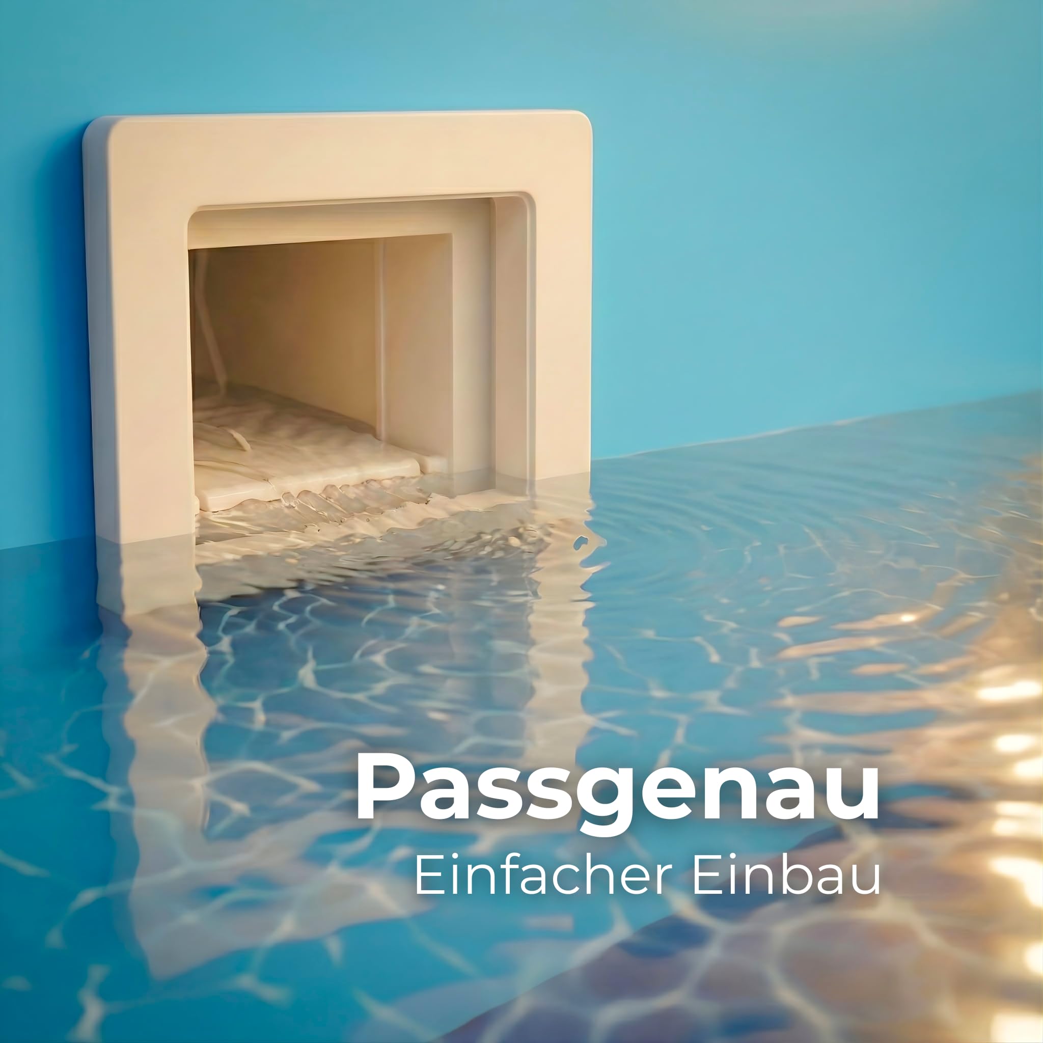 poolomio® PVC-Poolfolie rund, hochwertige & kältebeständige Poolinnenfolie für Schwimmbecken, Ersatzfolie Stärke 0,4 mm, Poolinnenhülle geeignet für Stahlwandpools mit Ø 350 x 90 cm, blau