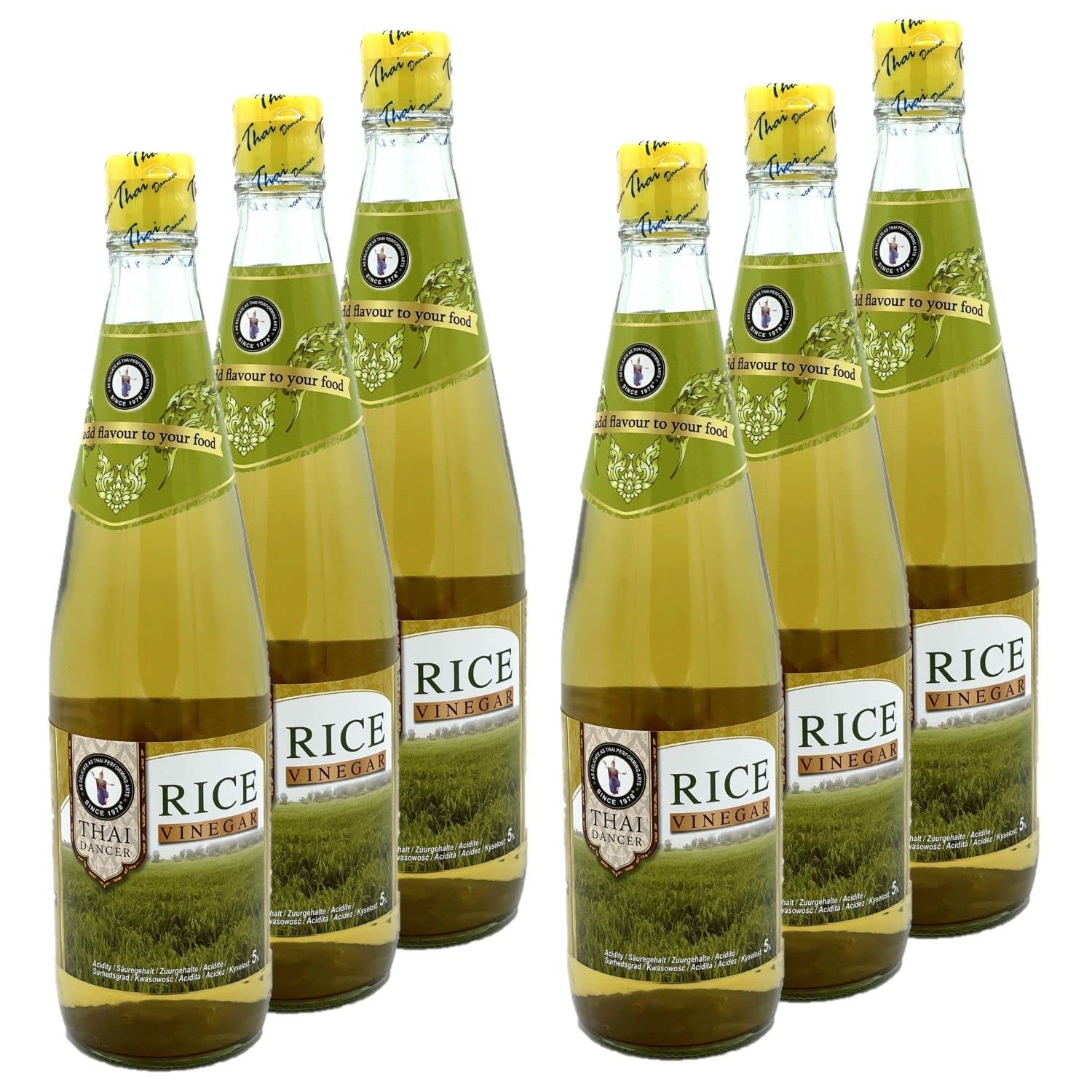 Lot 6x Vinaigre de riz - Bouteille 700ml
