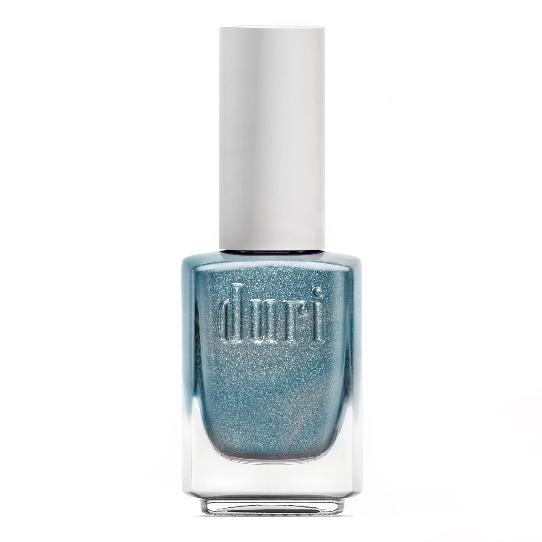 duri Nail Polish, 766 Ocean Vibe, Light Green Metallic Shimmer, Full Coverage, Fast Drying, Shiny Finish