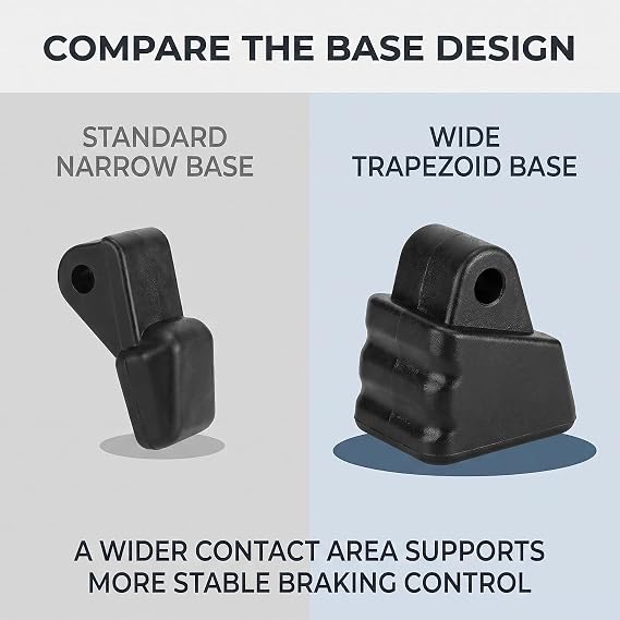 1Pc Black Roller Skates Brake Stopper Replacement Skate Accessories Brake Block Universal Non-Slip Inline Skate Safety Brake Roller Skate Toe Stops Toe Stops and Plugs,Roller Skate Parts