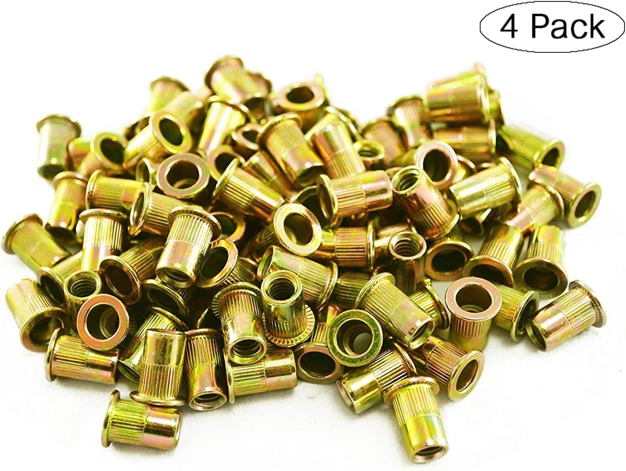 Astro Pneumatic Tool RN14 100-Piece 1/4-20 Steel Rivet Nuts (Fоur Расk)