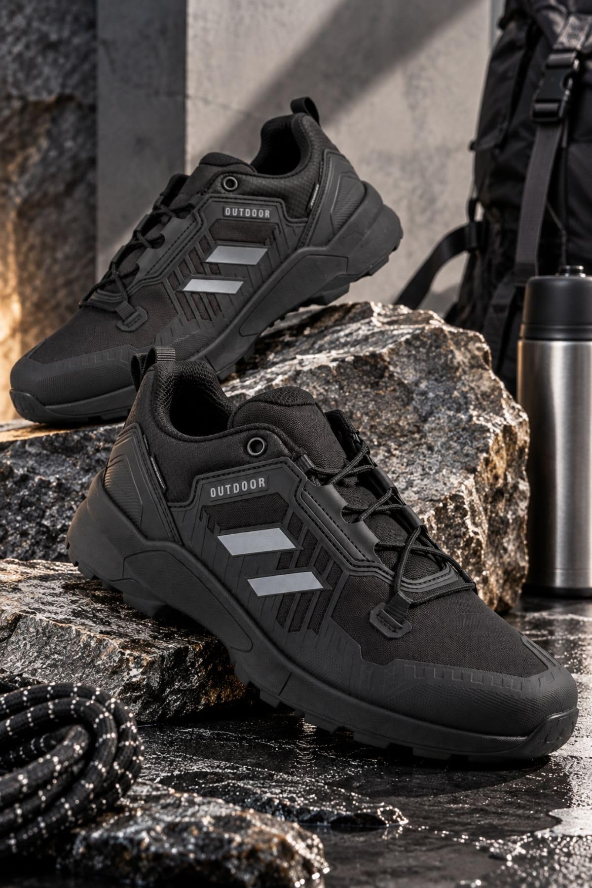 Muggo TORVEX Kalın Taban Bağcıklı Kışlık Unisex Outdoor Trekking Bot