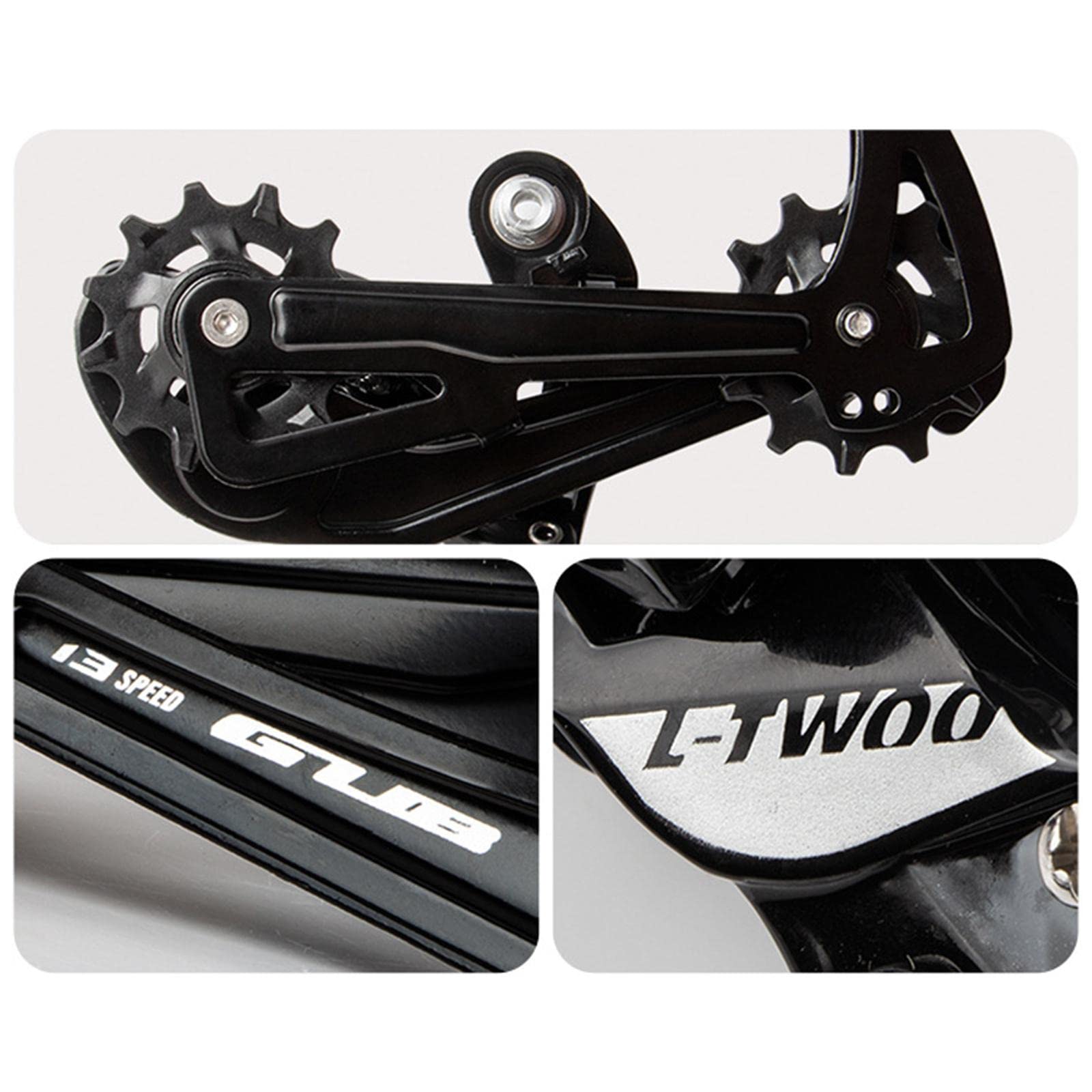 Juego de 13 cambios de cambio trasero para bicicleta MTB, aleación de aluminio de peso, tecnología de precisión, compatibilidad mejorada, para entusiastas de las bicicletas de montaña