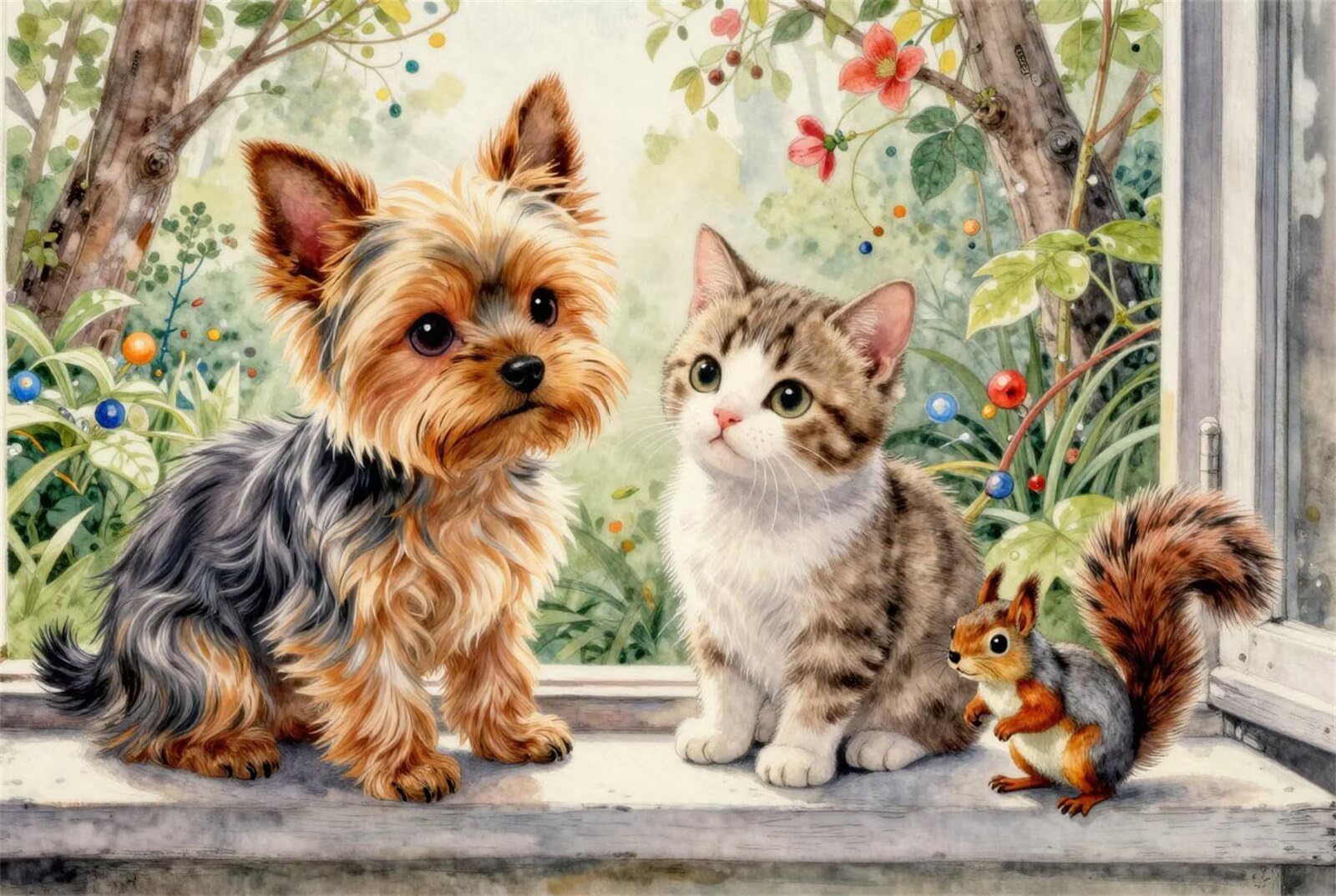 Puzzle 1314 pezzi Animali da giardino per Adulti, 75x50cm Puzzle Adulti 1314 pezzi, Giochi Di Puzzle per Tutta La Famiglia, Un Regalo Festivo per Gli Amici in Una Bella Confezione