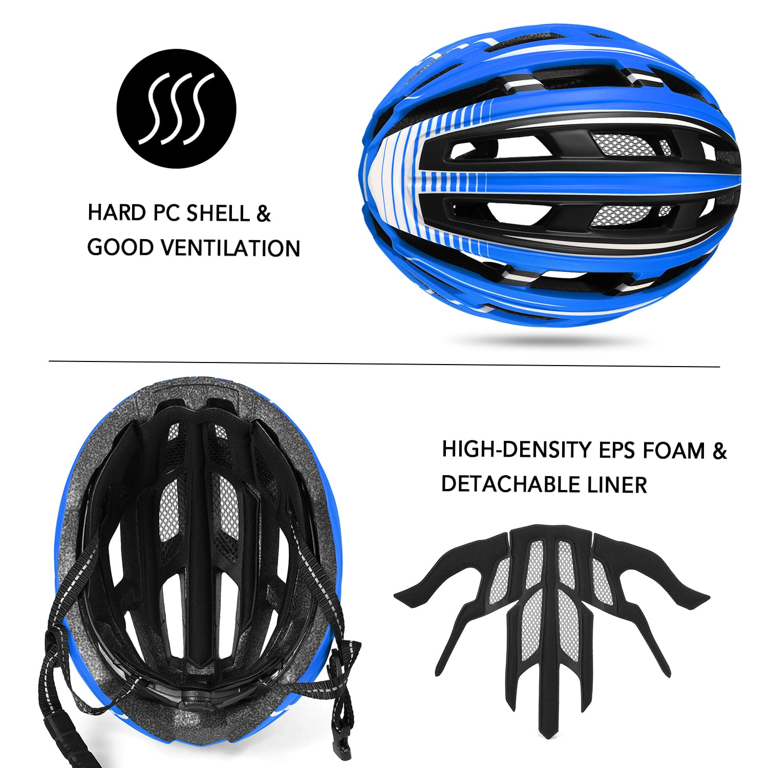 Lixada Mountainbike Helm Motorradhelm Abnehmbares Magnetvisier UV-Schutz  fr Mnner Frauen (Blau-Schwarz) (Grn & Schwarz) : Amazon.de: Sport &  Freizeit