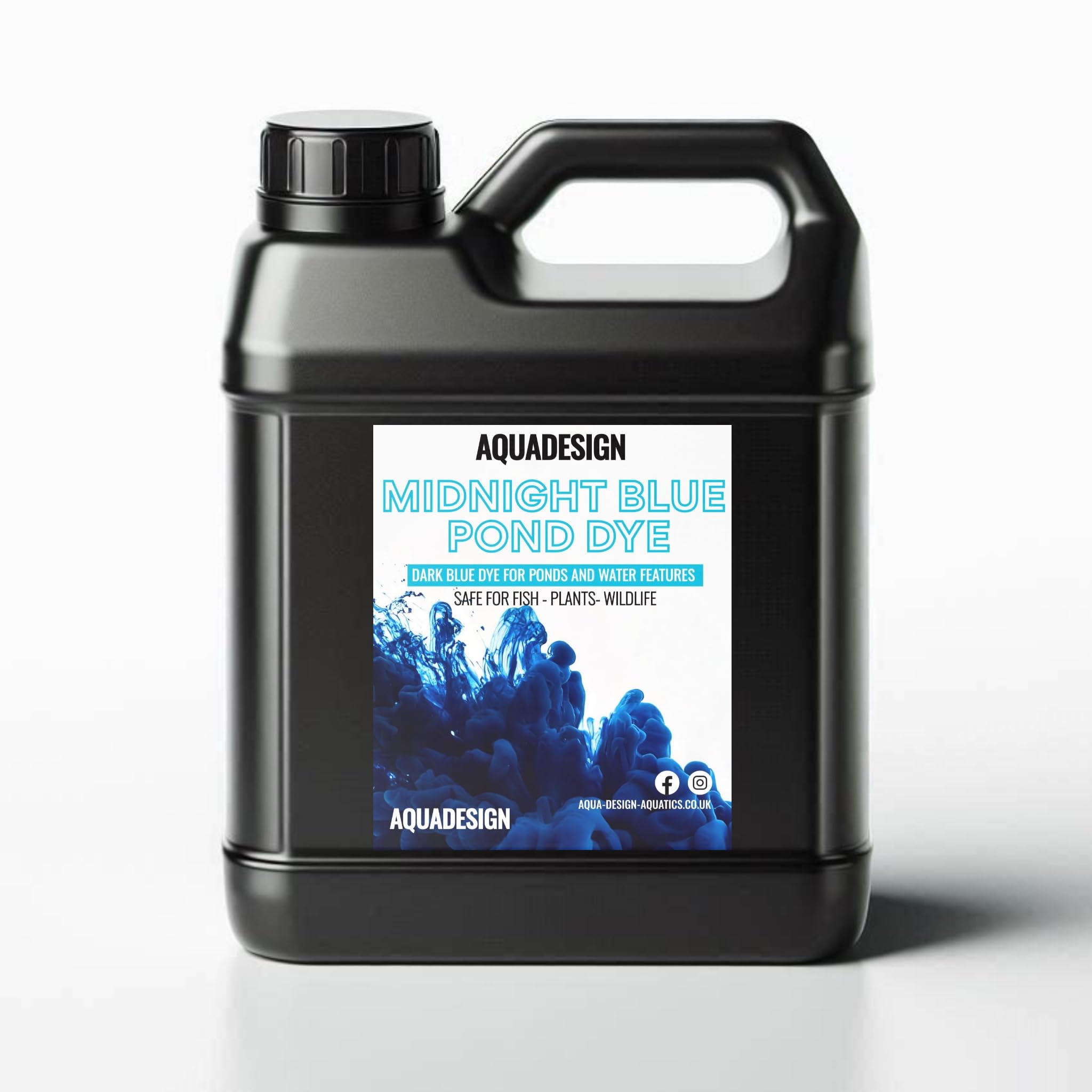 AquaDesign MIDNIGHT BLUE Liquid Pond Dye 1000ML For Ponds And Water Features TREATS 5,000L - Image 2