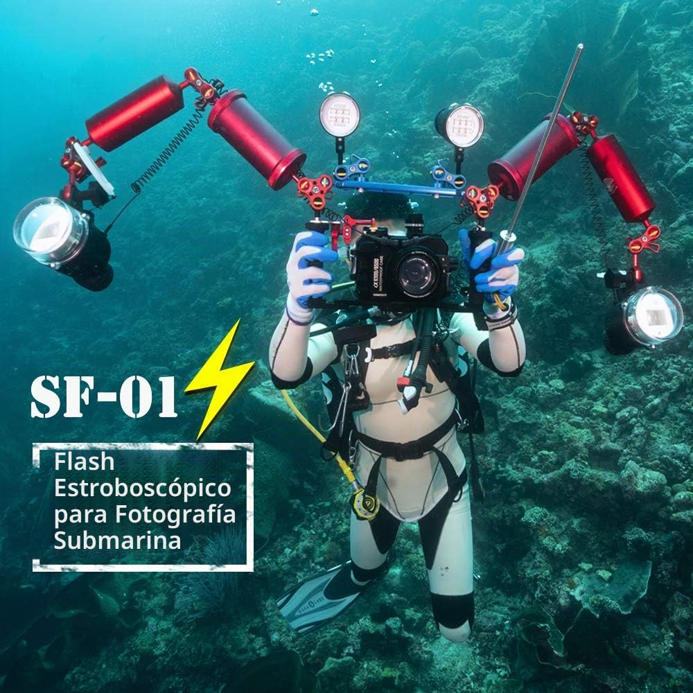 Sea Frogs SF - 01 Flash Flash de 32 GN para cámaras submarinas submarinas de Sony Canyon