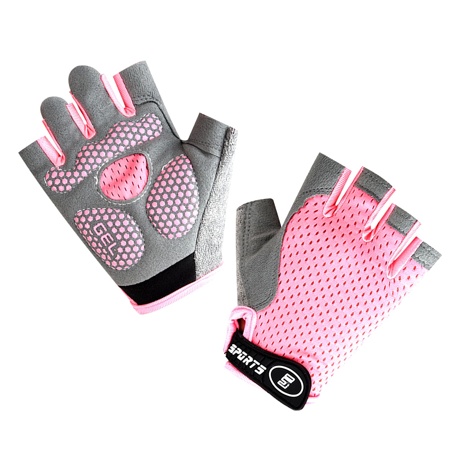 aifitbre Kids Bike Gloves, Fingerless Kids Cycling Gloves Breathable Anti-Slip for Youth, Boys and Girls, Cycling Motorcycle Dirt Bike Outdoor Sports