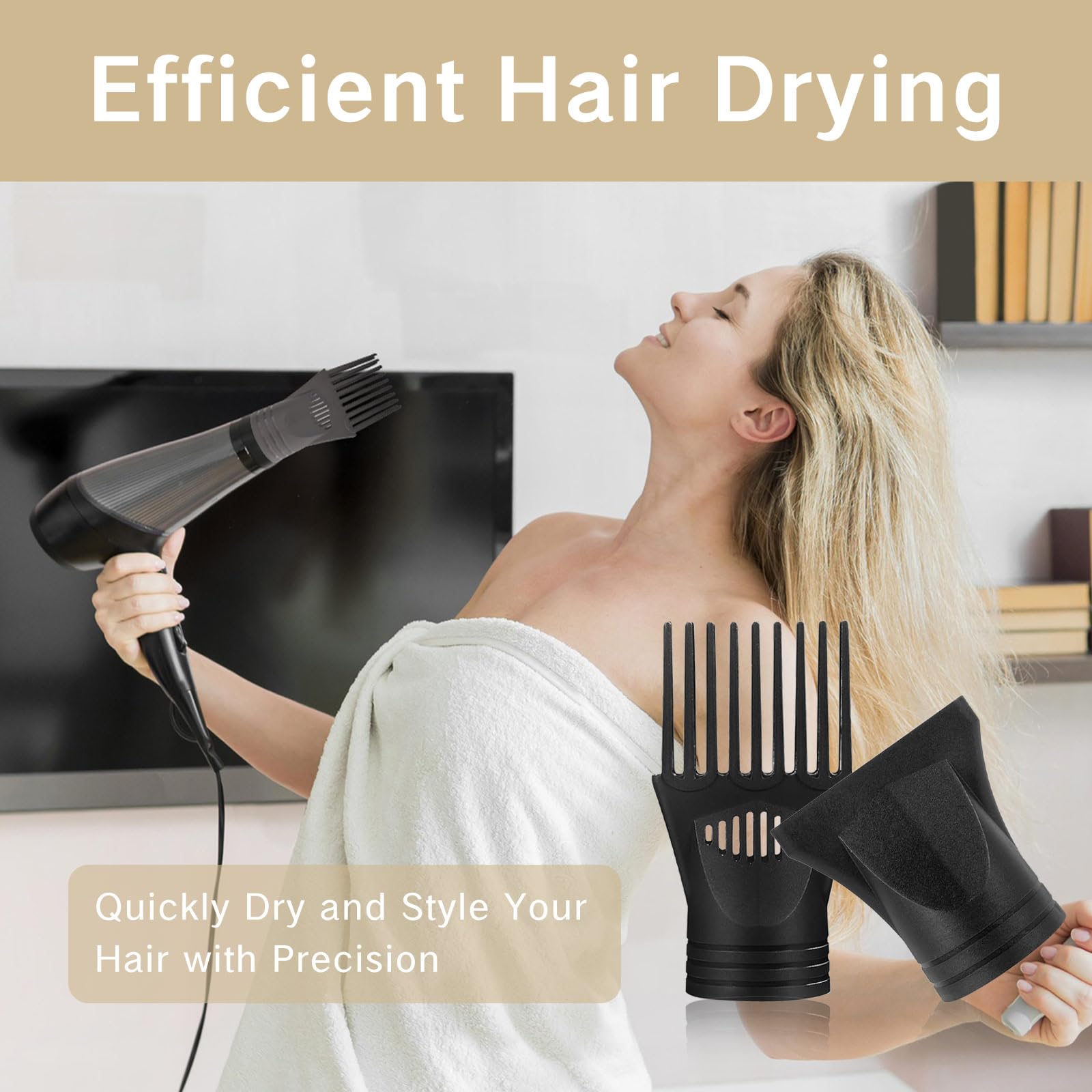 Accesorio universal para secador de pelo, herramientas y accesorios de peinado para todos los secadores, productos de cuidado del cabello, boquilla concentradora para peluquería, boquilla de 5