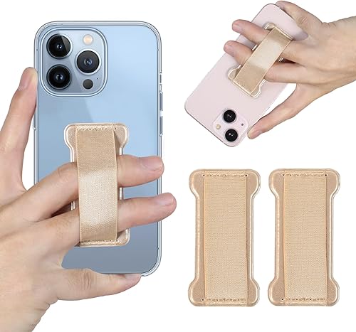 WUOJI - Soporte para teléfono con correa de dedo - Soporte universal ultra delgado antideslizante para teléfono celular para la parte posterior del