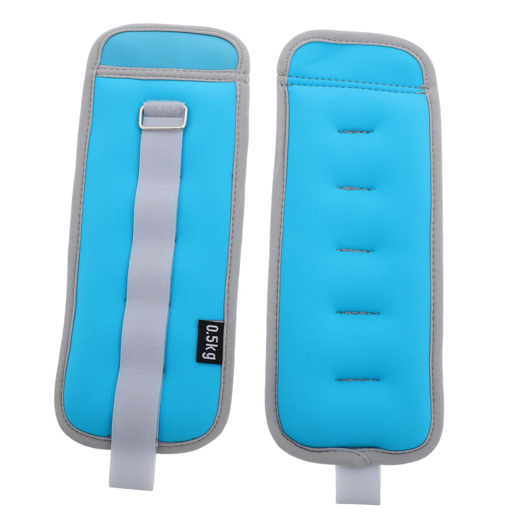 WOONEKY 2 piezas Pesas Tobillos y Muñecas Ajustables con Correas Antideslizantes para Entrenamiento Fitness y Rehabilitación Unisex Azul