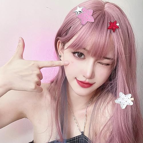 Miniatura 7 de 20 pinzas para el cabello Kawaii Star Y2k, accesorios para el cabello, lindas pinzas de pelo de estrella para mujeres y niñas, pinzas de pelo