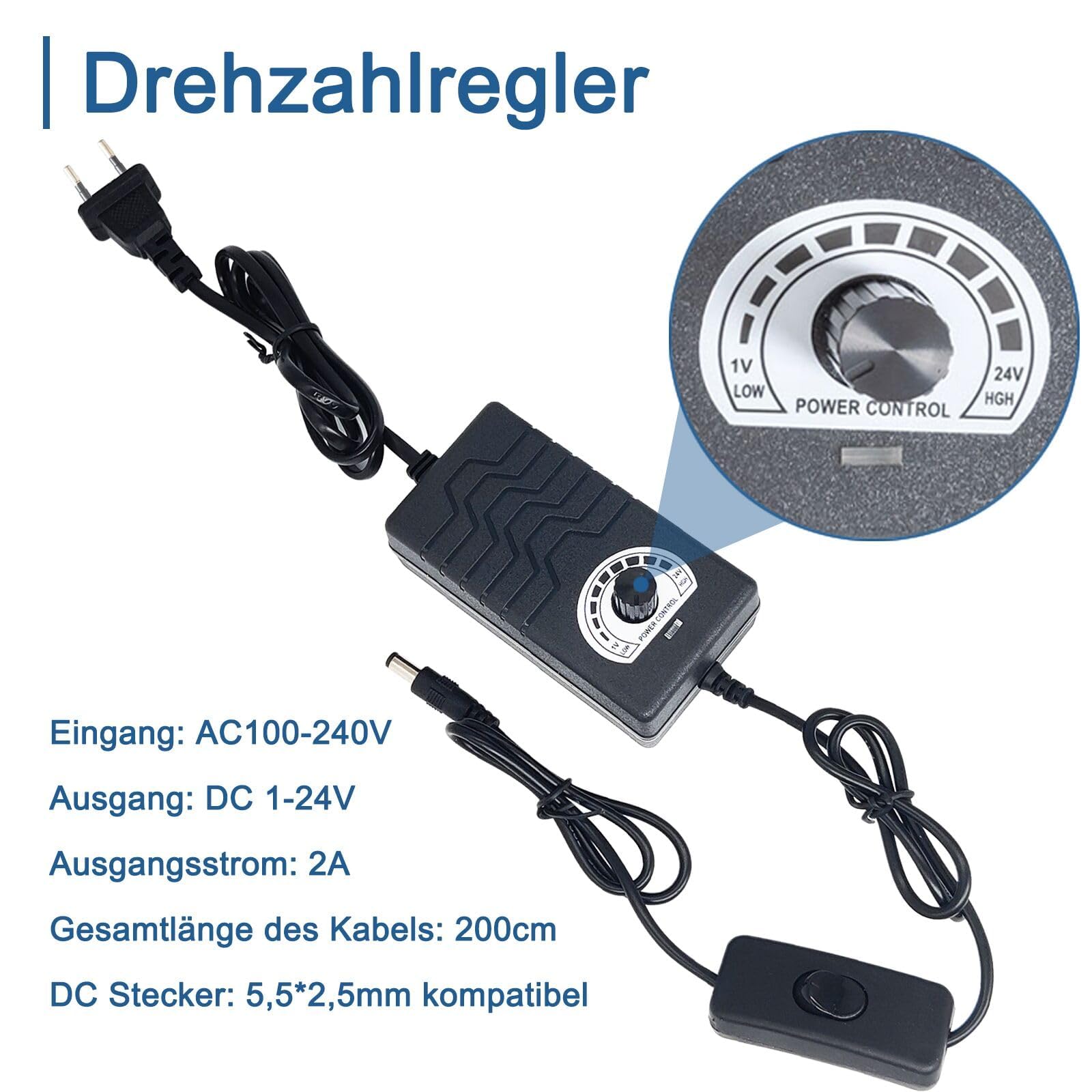 Motor de pistón alternativo CC 24 V, máximo empuje 18 kg, carrera ajustable de 3 cm a 15 cm, 120 rpm, con regulador de velocidad (24 V, 150 mm120 rpm)