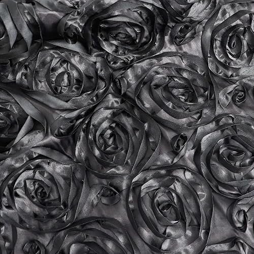 Efavormart Wonderland Rosette - Camino de mesa prémium para bodas, fiestas, banquetes, decoración rectangular y redonda - Beige