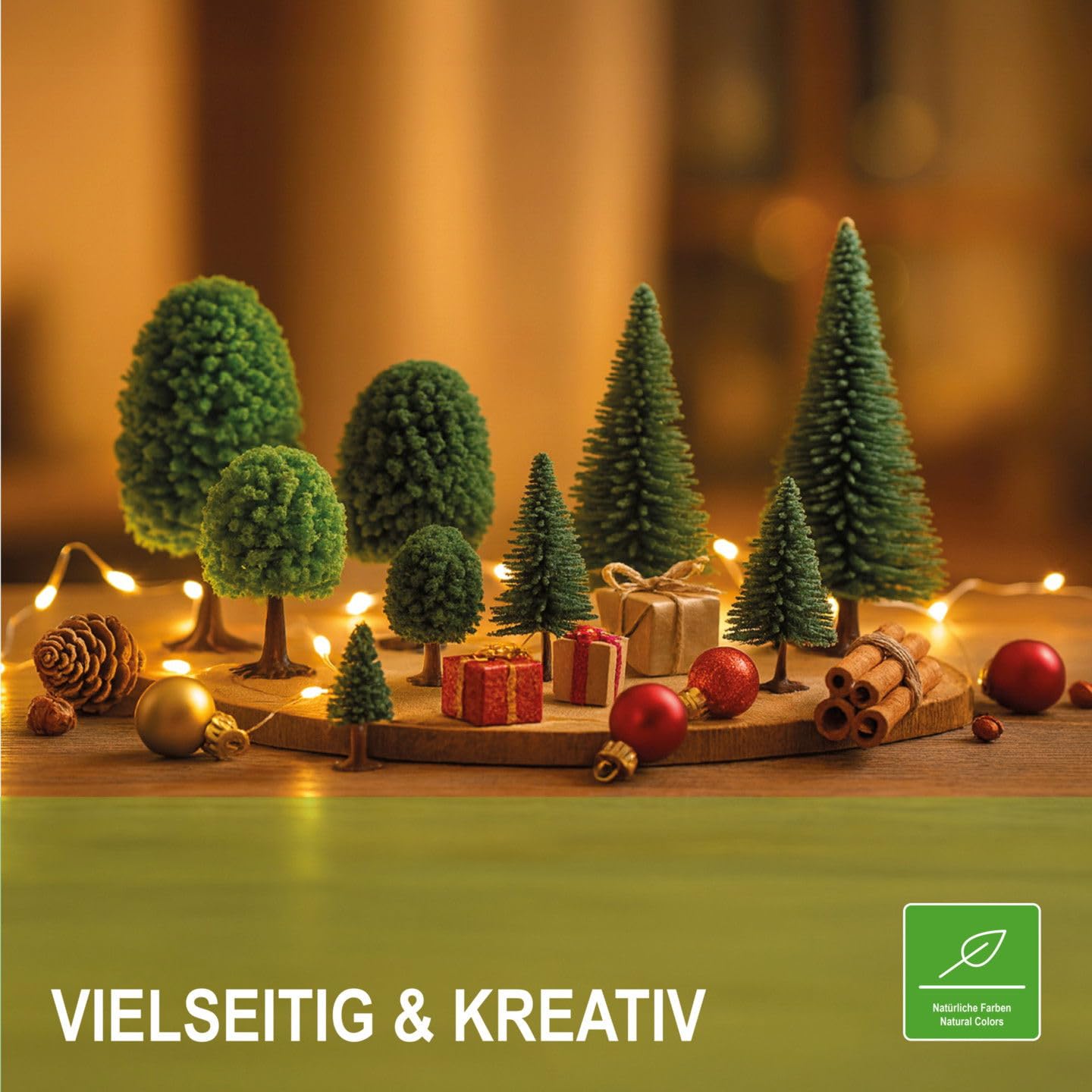 modellnatur Modellbäume | 30 Miniatur-Tannen (4–14 cm) | Mischwald für H0, TT, N, Z – Perfekt für Deko, Diorama, Modelleisenbahn & Landschaftsbau | 3095232 - 4