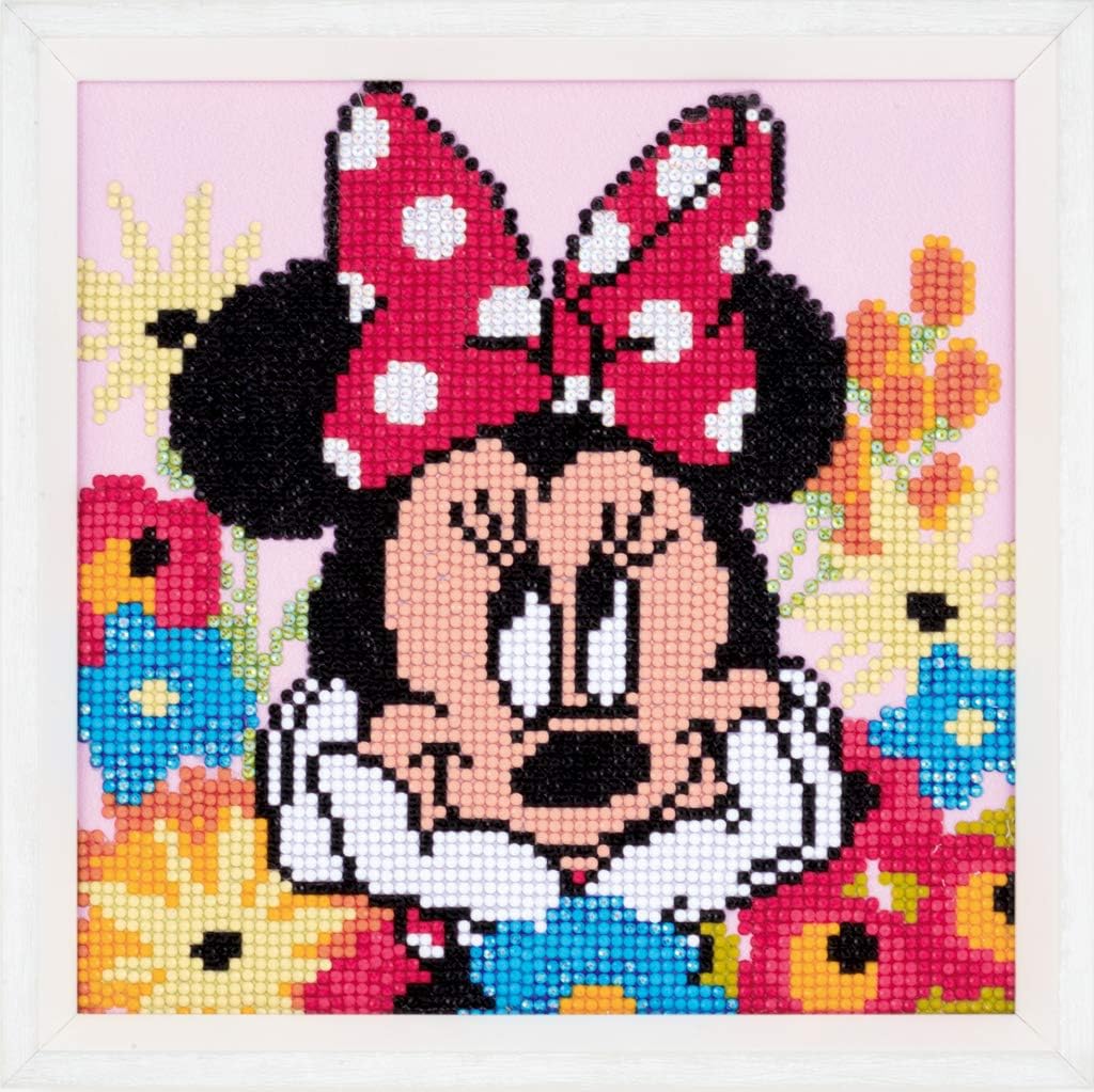 Vervaco Diamond Art KIT Minnie Day, 22 x 22cm, Multi-Colour