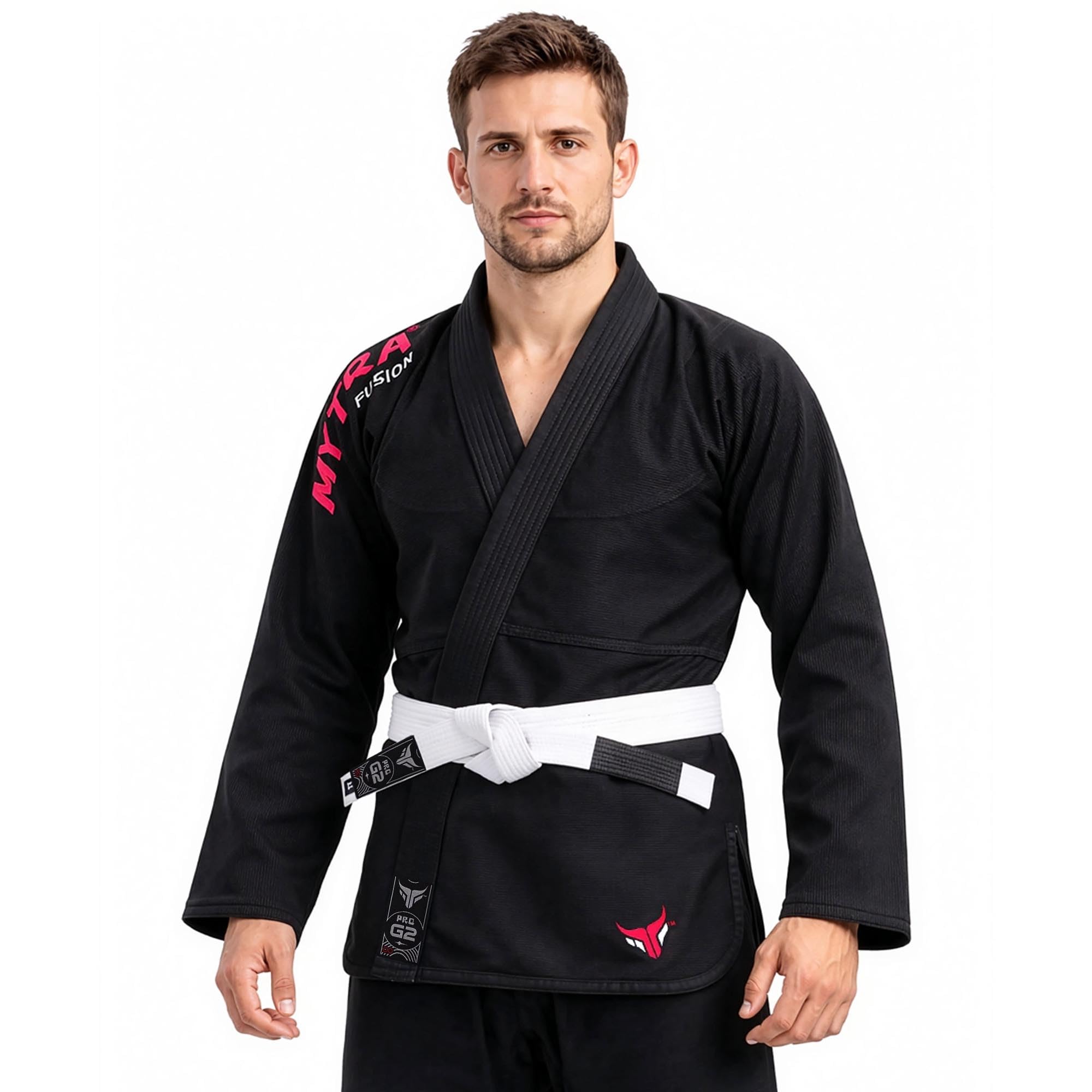 Mytra Fusion Kimono BJJ pour Adultes — Kimono Jiu Jitsu Homme Femme Coutures Renforcées Ceinture Ajustable Jujitsu Brésilien Entraînement Compétition