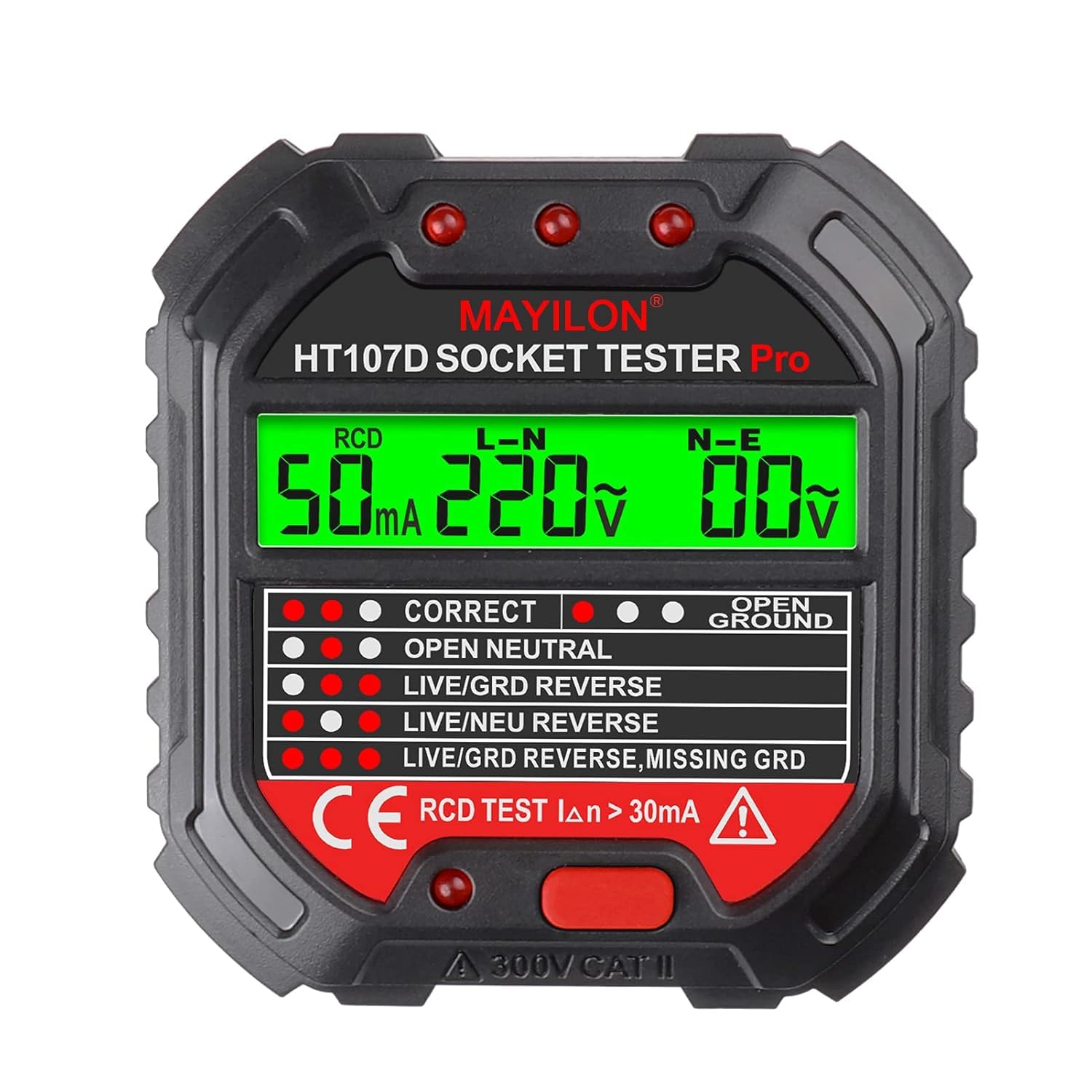 Tester Per Prese Elettriche - Controllo Tensione 90-250V, 6 LED Indicatori - Foto 8