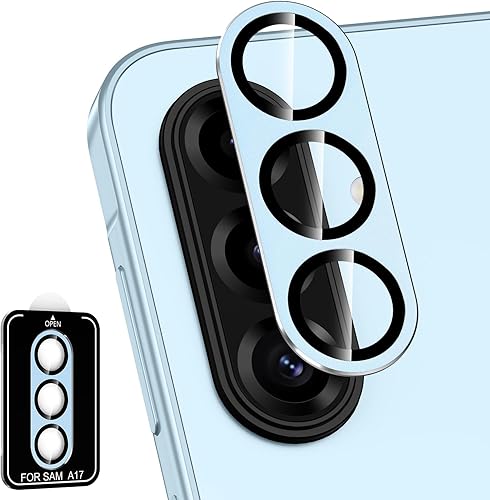 Miniatura 148 de Protector de lente de cámara para Samsung Galaxy S25 FE, cubierta individual de lente de vidrio templado con anillo de metal, [fuerte adsorción]