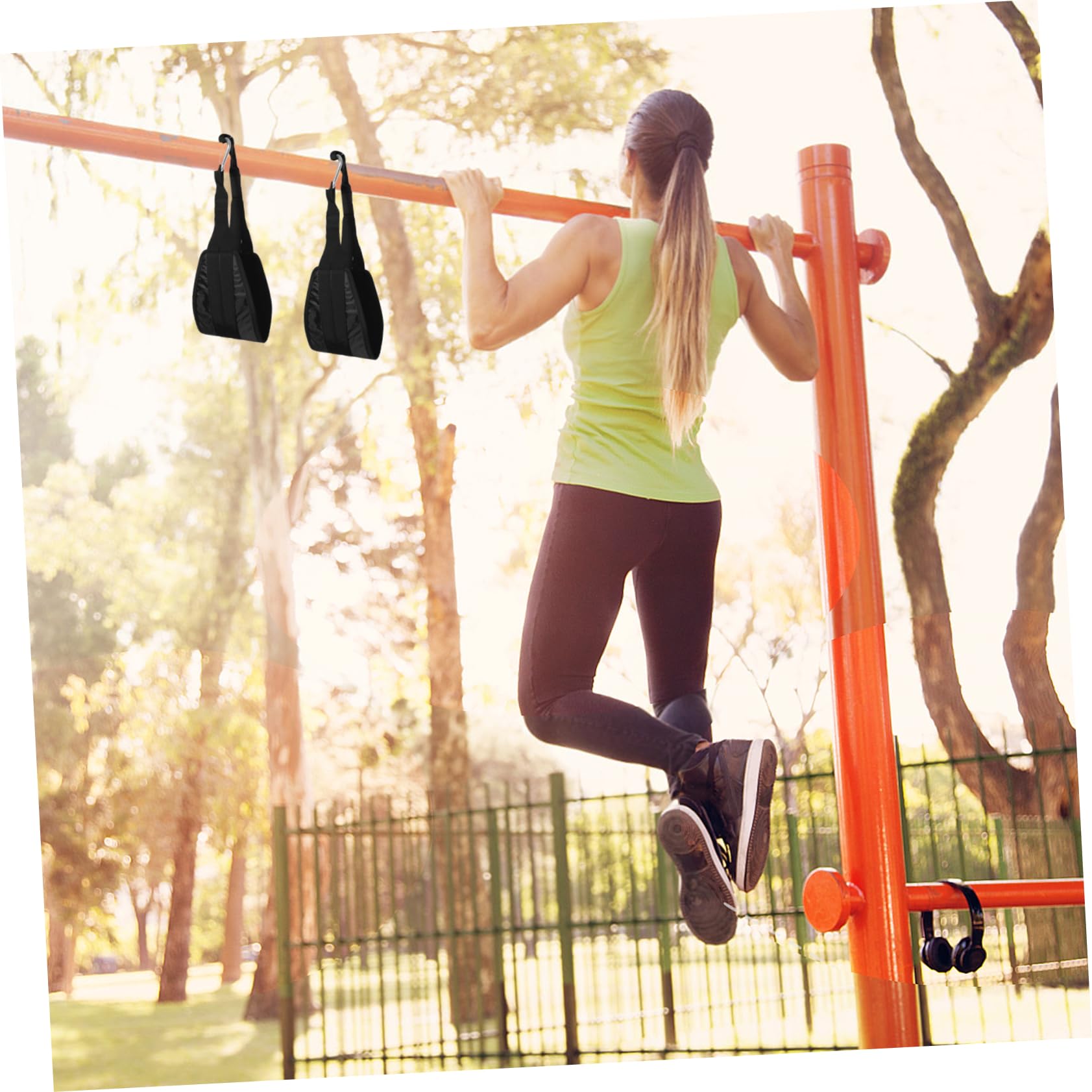 BESPORTBLE 1paio Cinghie Per Allenamento Addominale e Sollevamento Pesi Straps Regolabili Per Esercizi Fitness Supporto Professionale Per Pull up e Abdominal Workouts