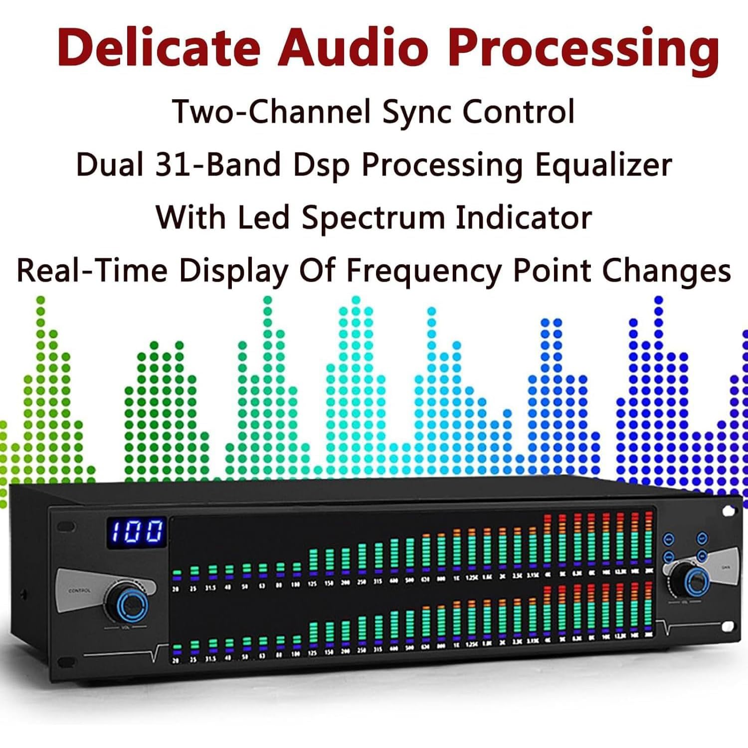 Equalizzatore Digitale 31 Bande, Visualizzatore Audio con
