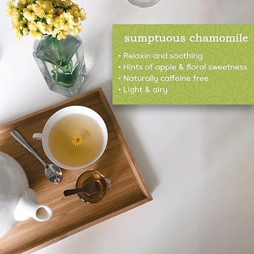 Miniatura 5 de Té de hojas de aguacate y manzanilla, sin cafeína, té de hierbas, apoyo inmunológico, infusión fría o té caliente, 15 bolsas de té, 30 porciones