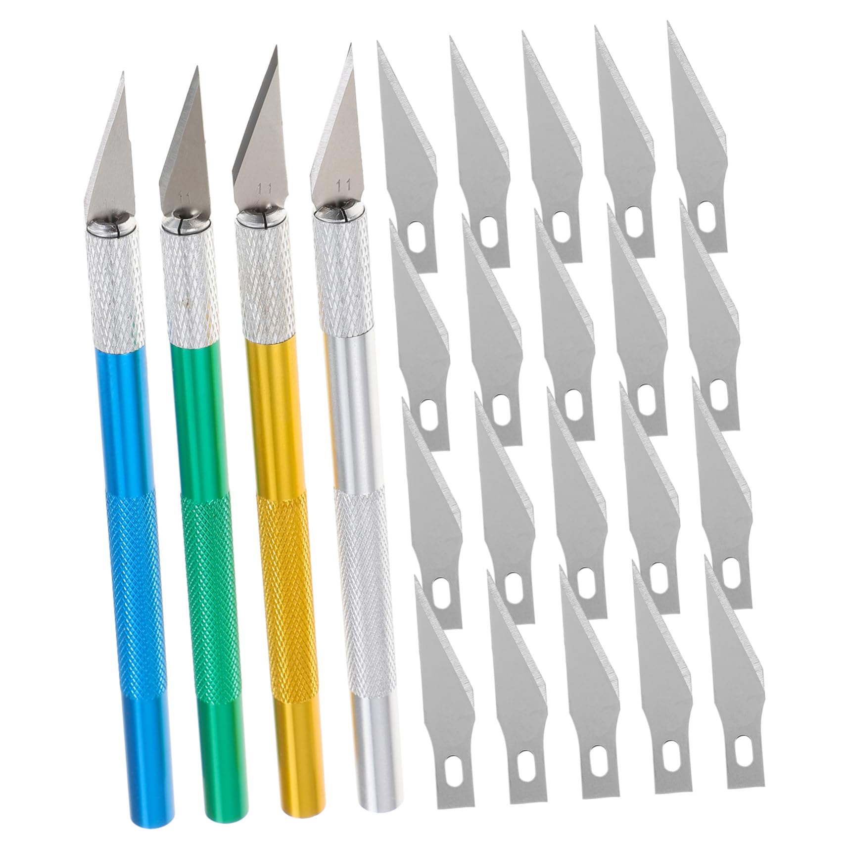 VILLCASE Craft Knife Set for Artists 4-piece Hobby Cutting Tool Precision Knife Blades for Woodworking Crafts