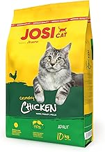 JosiCat Crunchy Chicken (1 x 10 kg) | Adult | Premium Trockenfutter für Katzen | mit zartem Hühnchen & wertvollen Fettsäuren | Powered by JOSERA | Katzenfutter | Alleinfuttermittel | 1er Pack