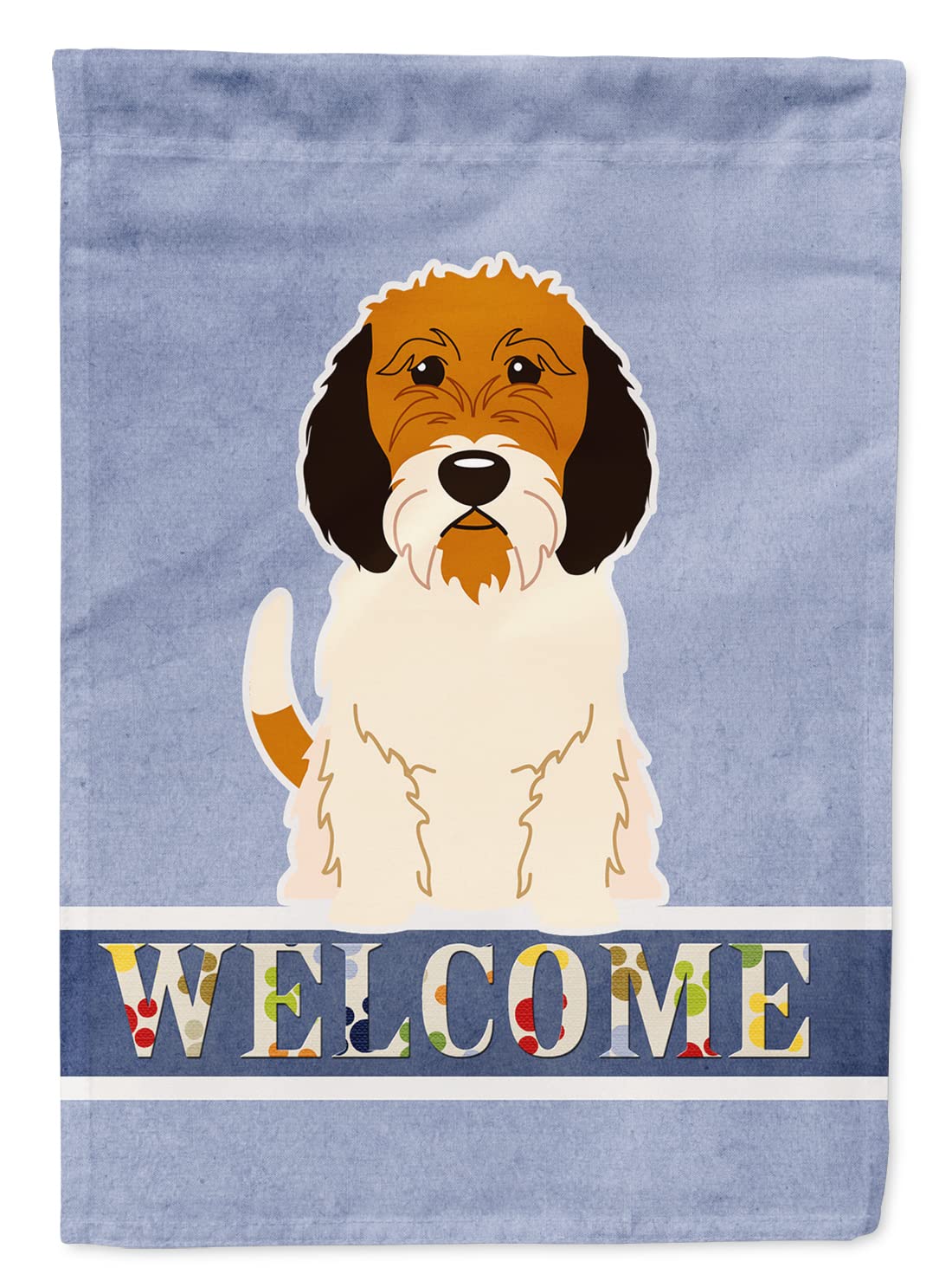 Drapeau jardin Petit Basset Griffon Vendéen cadeau idée Caroline de trésors