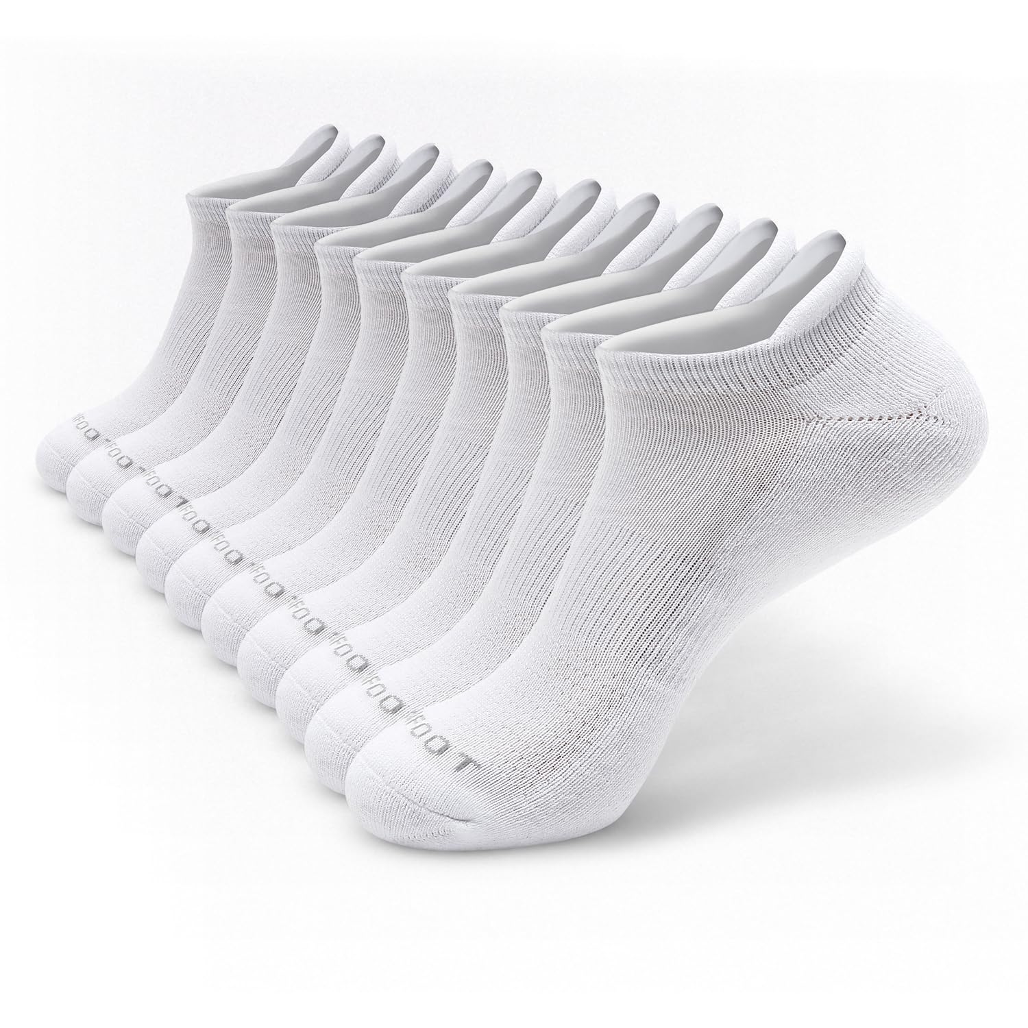 MONFOOT 5-10 Pairs Athletic Cushioned Running Performance Heel Tab Ankle Socks For Men/Women