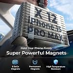 LISEN Magnetic Phone Holder Car Vent 2 Pack 6 Strong Magnets Car Vent Phone Holder Magnetic Hands-Free Cell Phone Holder Magnetic Car Mount Fit 4-7in iPhone 16 15 14 Pro Max Plus All Phones