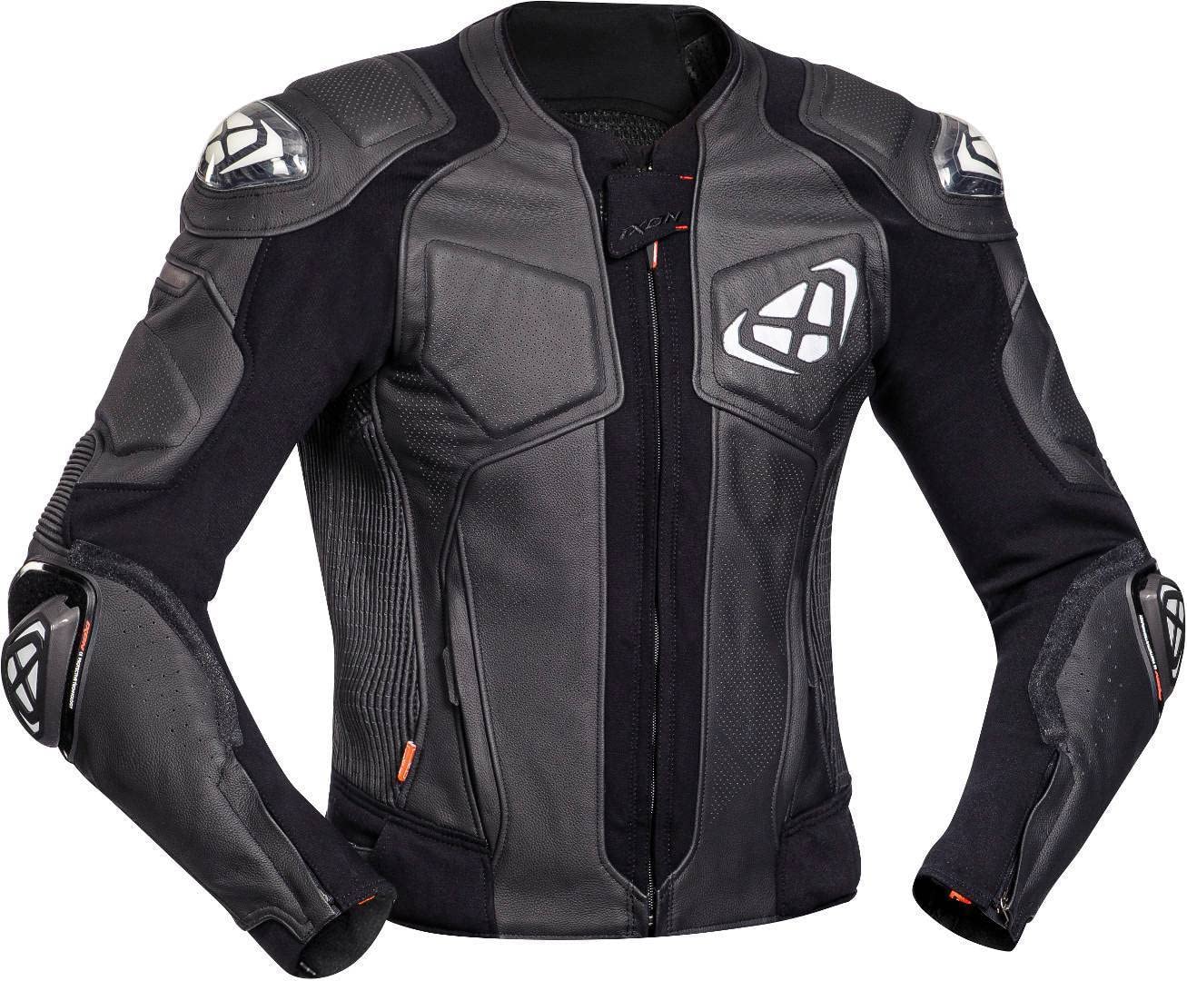 Ixon Vendetta Evo MS Leather Jacket Black/White - Small