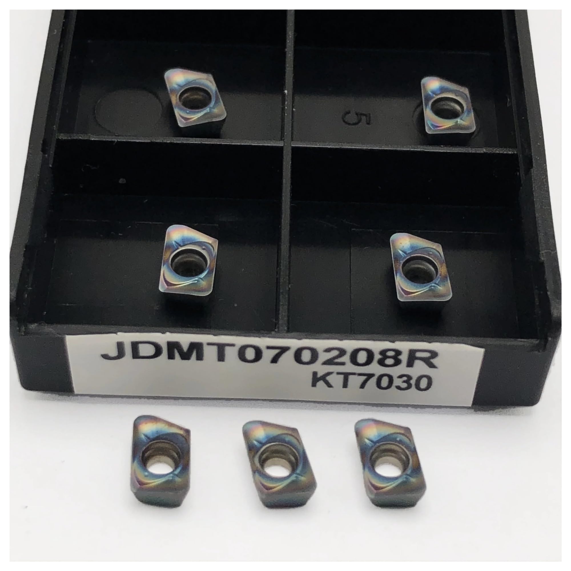 Outils de tournage en carbure JDMT070204 pour acier et inox en lot