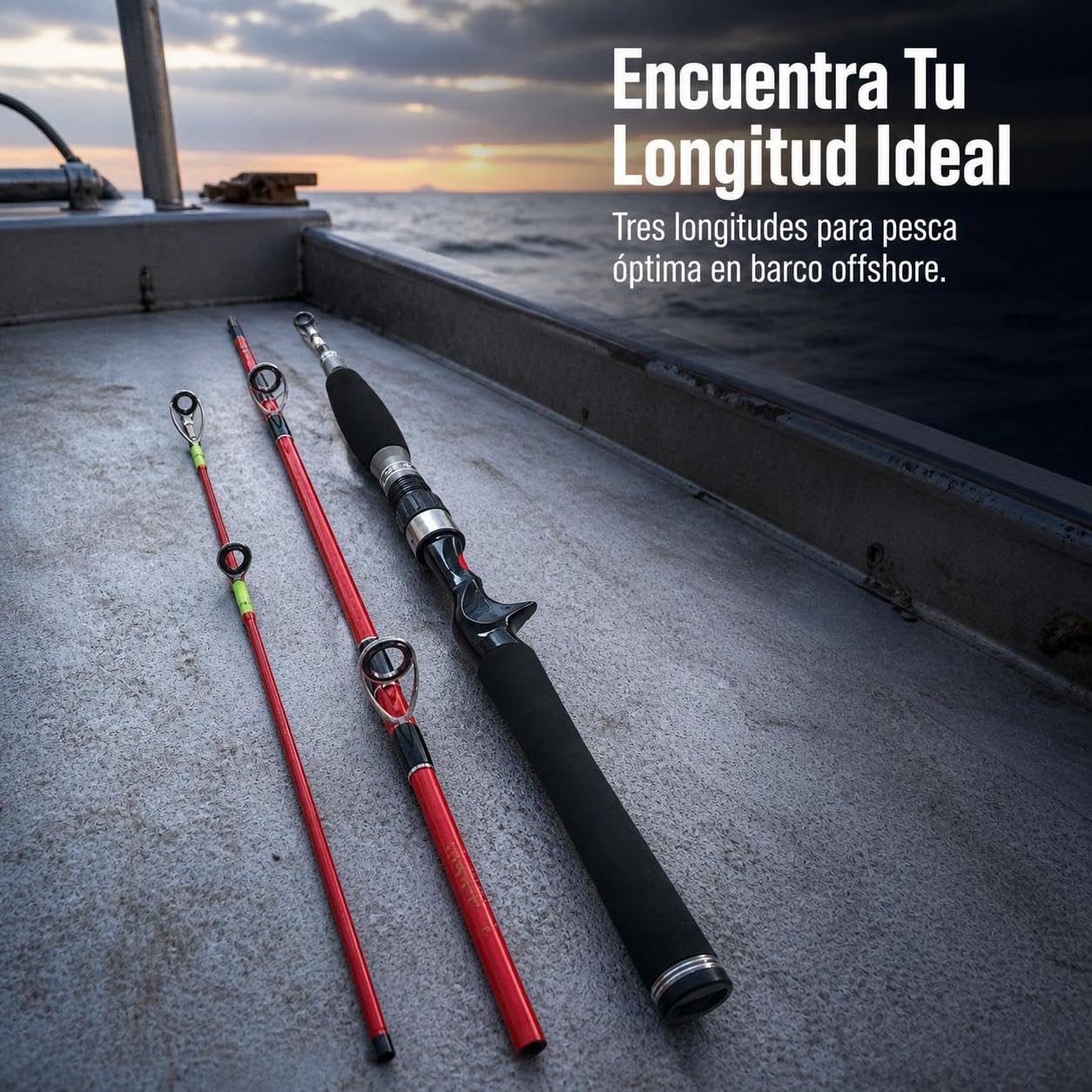 Canna da Pesca Jigging Punta Solida | fibra di carbonio | plastica | pesca in mare - azione hard - 1.5 sezioni | metallo, suma, per Jigging, per Acqua Salata