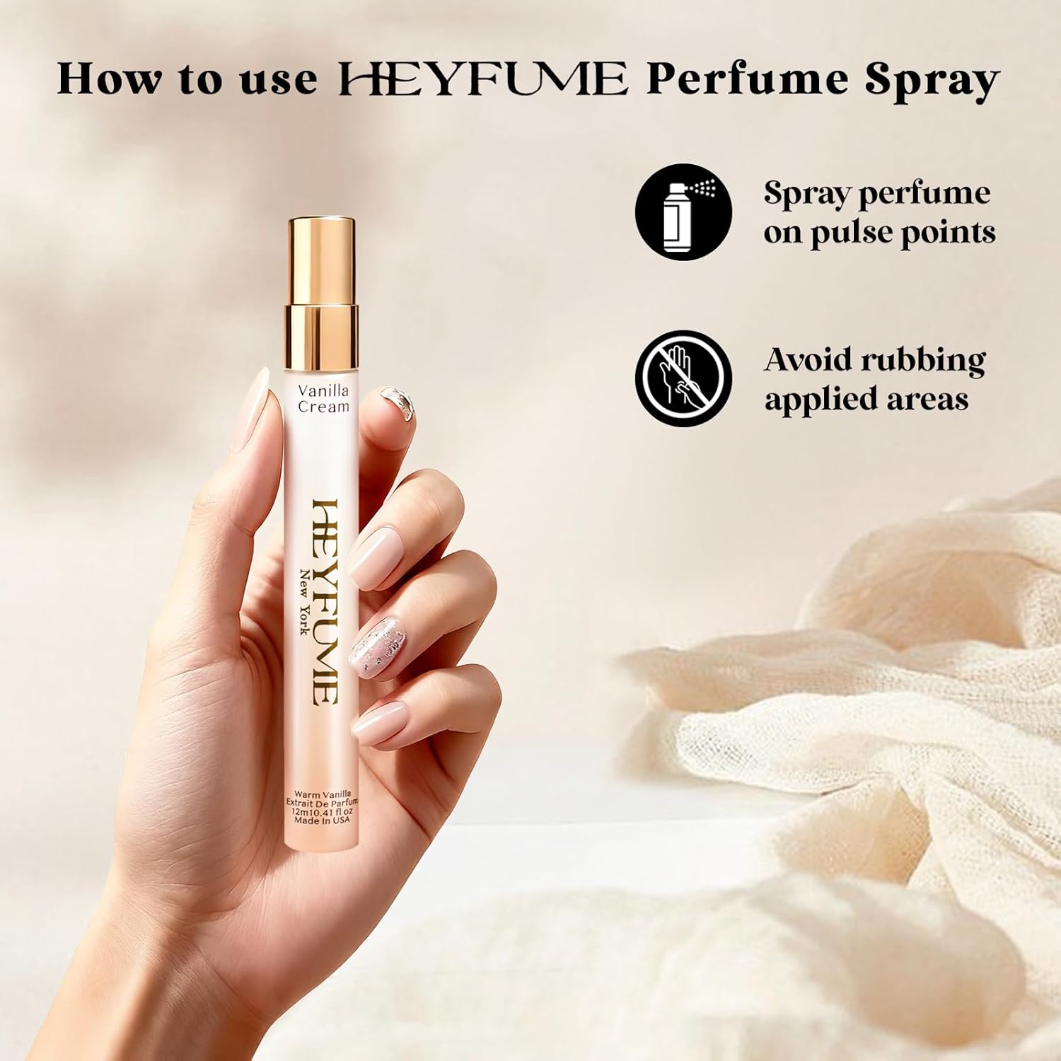 Pheromones Perfumes for Women Mini: Long Lasting Extrait De parfum - Creamy Vanilla Perfume Oil with Citrus Accents & Warm Amber Musk Blend - Strong Intensity Travel Size Spray 0.41 fl Made in USA - Image 5