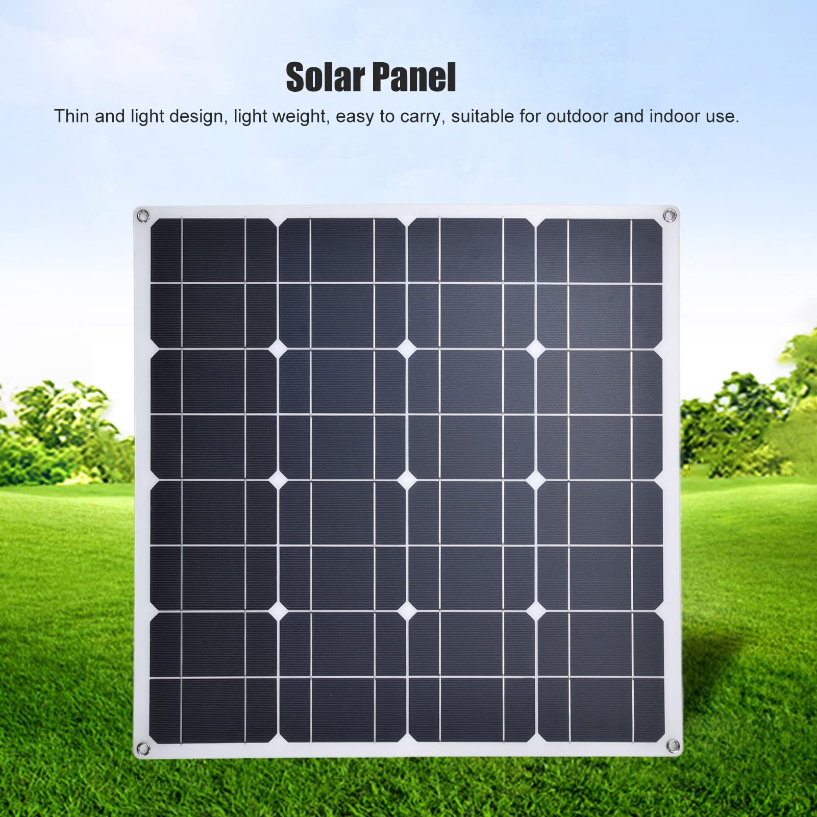 Panel Solar 60W 5V Salida Panel Solar Monocristalino Flexible Portátil Batería Solar Placa Solar Panel Solar Flexible Panel Solar 60W