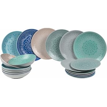 Villa d'Este Home Tivoli Luxor Table Set of 18