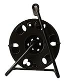 Woods Heavy Duty Metal Extension Cord Reel Stand&comma; Holds up to 100 Ft 14&sol;3 Cords&comma; Black&comma; 22849