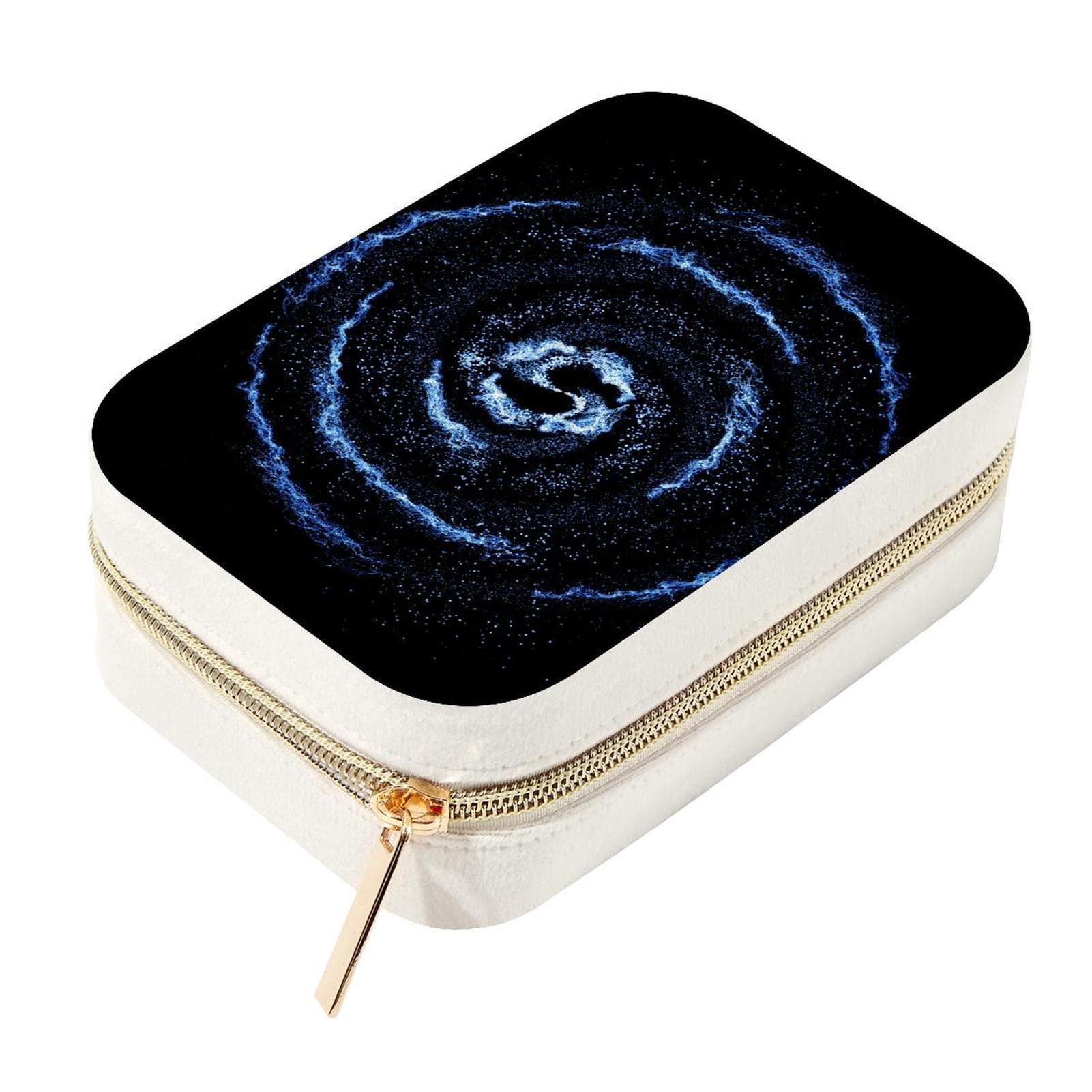 Organiseur de bijoux en velours noir Yin Yang | Boîte de voyage portable