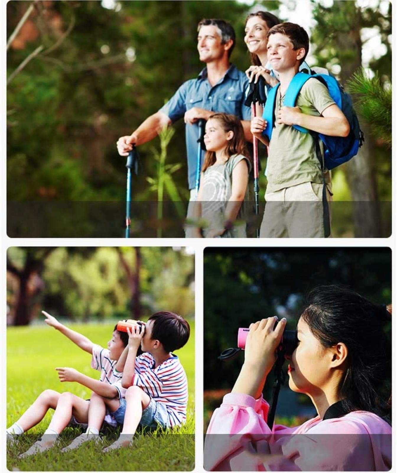 Jumelles pour Enfants, Jumelles étanches 8X32 avec Jumelles de Vision Nocturne pour Adultes, Jumelles Portables compactes pour l'observation des Oiseaux, Voyages, visites touristiques, Concerts de