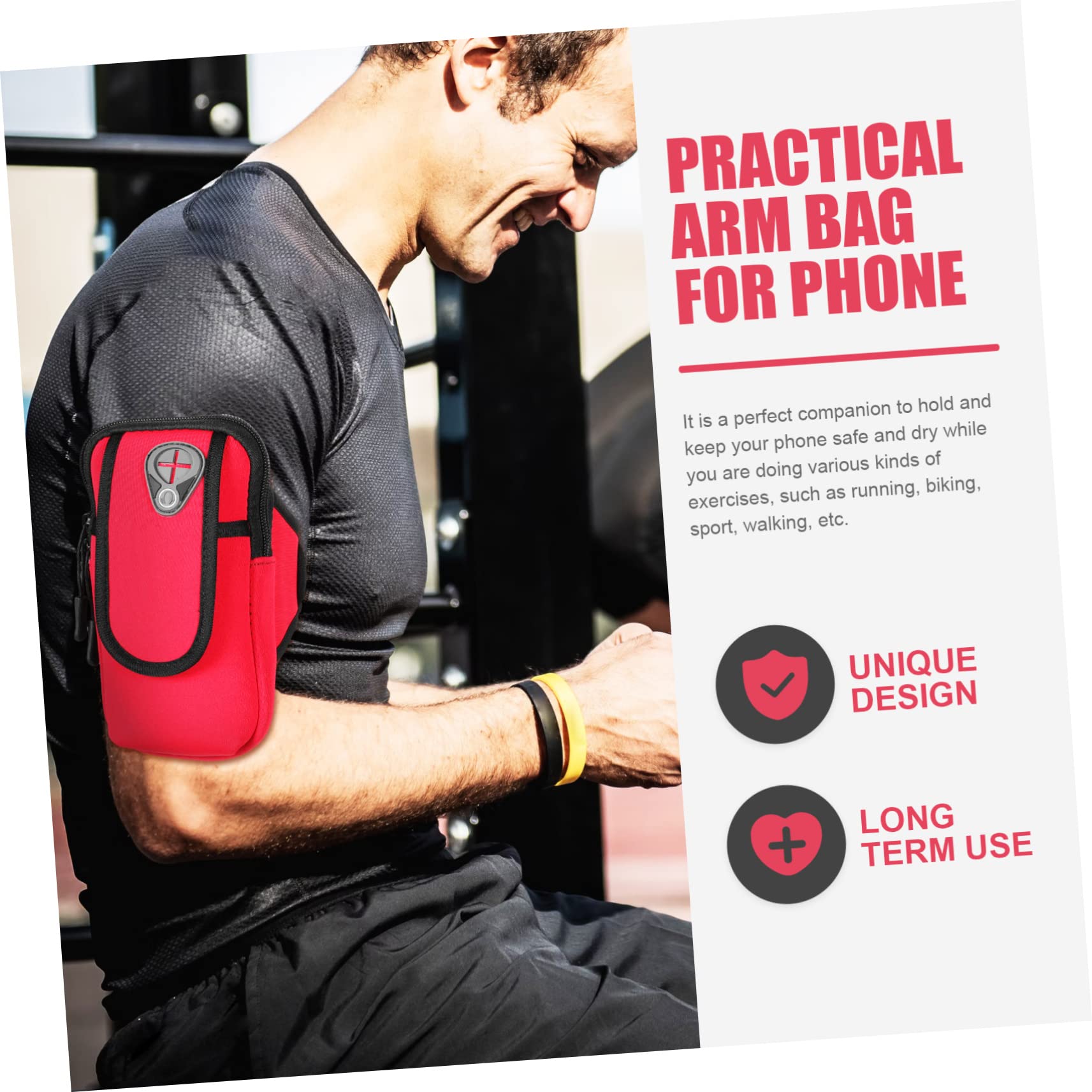 WOONEKY 3 Uds Bolsa De Brazo Deportivo Smartphon Corriendo Brazalete Llavero Titular Correr Manga Teléfono Correr Teléfono Celular Brazalete Resistente Sudor Brazalete Correr Brazo