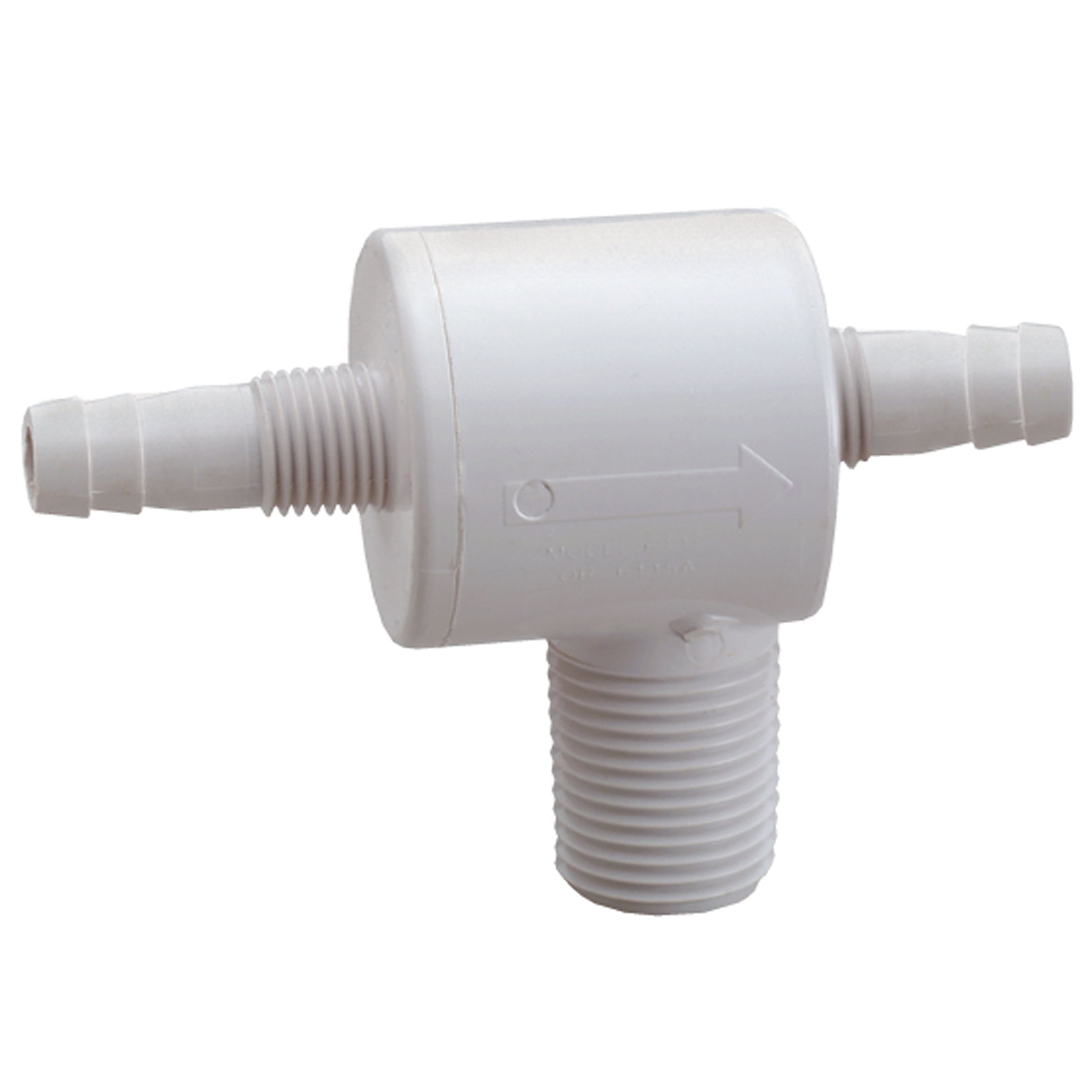 Check Tees Attwood 3/8 Barb pour réparer une fuite de carburant sur circuit de bateau
