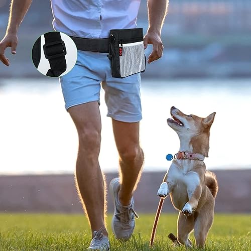 Miniatura 7 de Bolsa de Golosinas para Perros - 3 Maneras de Usar Bolsas de Golosinas para Entrenamiento de Mascotas y 2 Piezas de Clicker para Entrenamiento de
