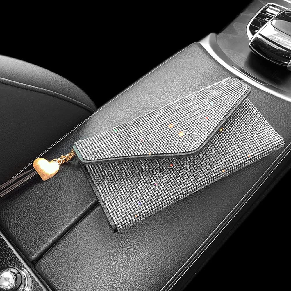 Porte-monnaie Femme En Cuir Avec Strass Et Motif Relief - Design élégant, Compact Et Multifonction - Idéal Cadeau