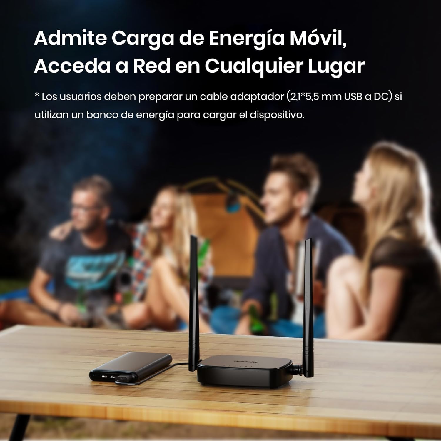 Tenda 4G03 Pro - Router 4G SIM, Wireless LTE CAT4, Router 4G con Tarjeta SIM Velocidad hasta 300Mbps, Plug&Play, LAN/WAN Ethernet Port, Charge with Powe Bank, Compatible con múltiples operadores