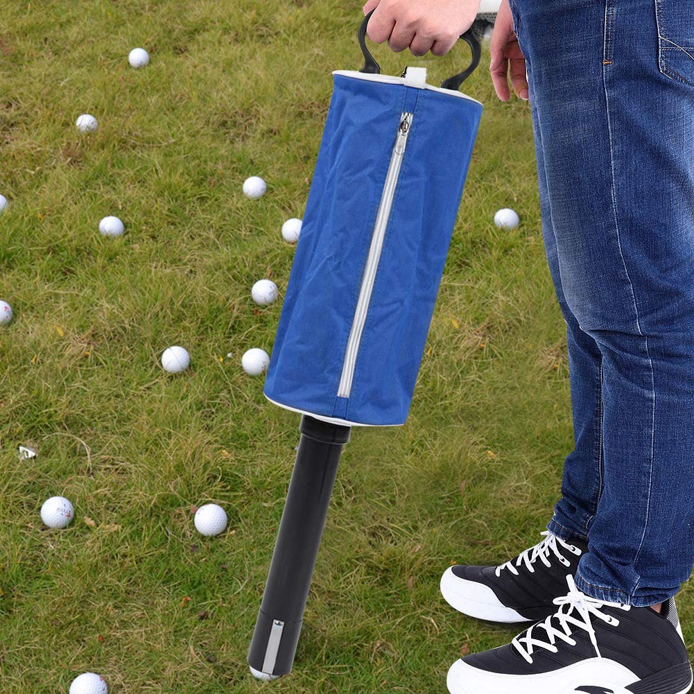 Golf Pick -up -Tasche, Halten Sie 70 Bälle, tragbare Golf -Shag -Tasche Golfball Retriever Ball Sagger Picker Accessoire mit abnehmbarem Aluminiumlegierrohr