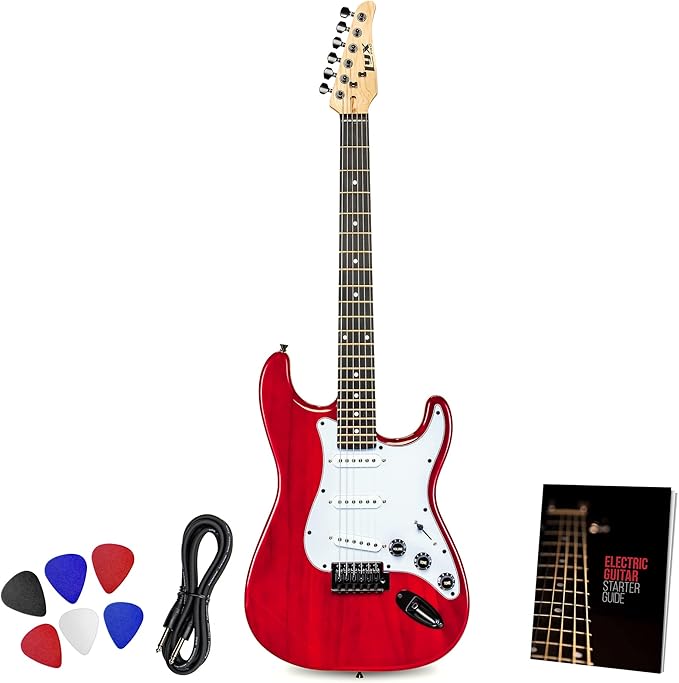 LyxPro CS 39” Electric Guitar Kit for Beginner, Intermediate & Pro ...