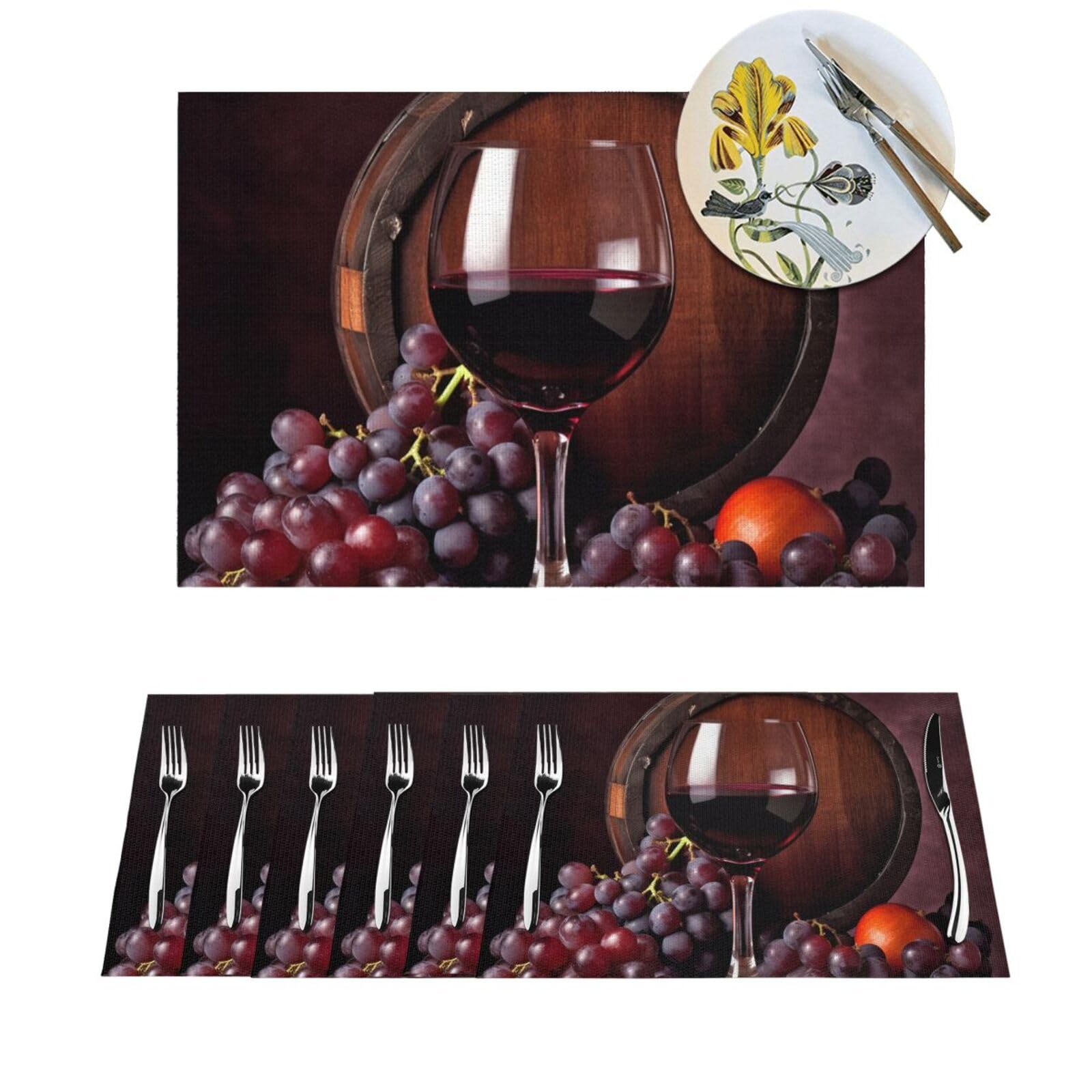 Sets de table en PVC antidérapants pour repas de famille
