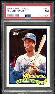 Ken Griffey, Jr. Rookie Card 1989 Topps Traded #41T PSA 7