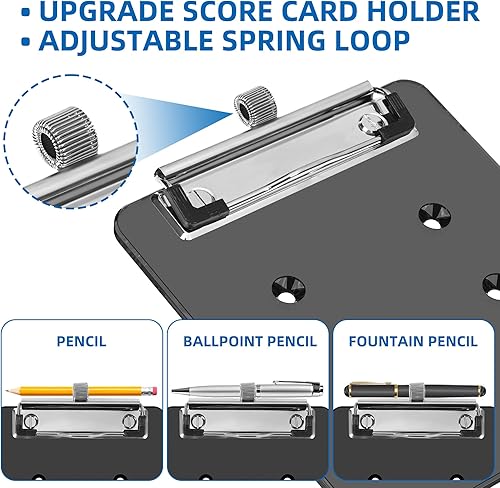Miniatura 5 de Soporte para tarjeta de puntuación para carrito de golf con soporte para lápiz para Club Car, EZGO, YA, Icon, Star Car, Excar y otros carritos de
